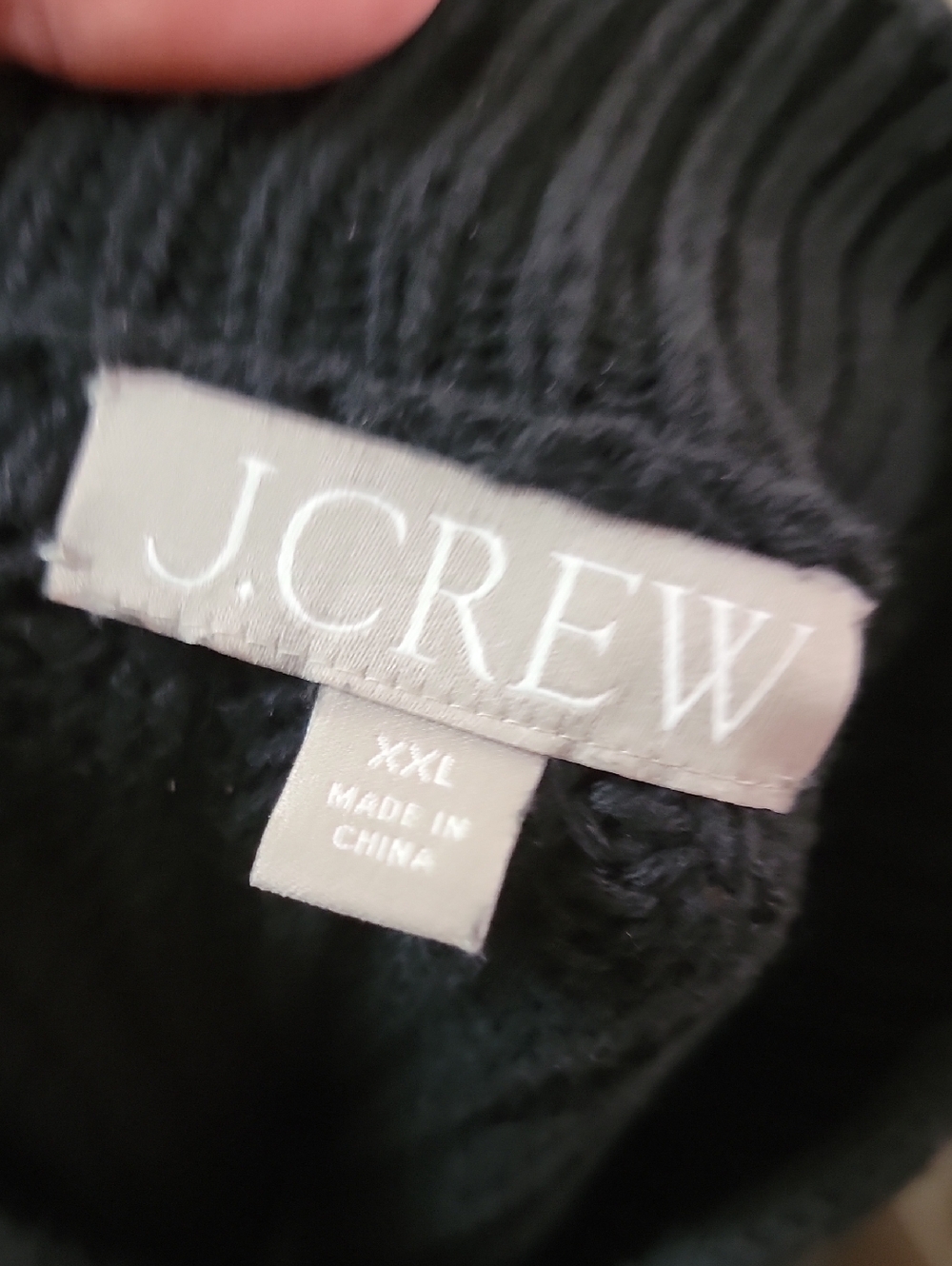 J. Crew Women's Black Turtleneck Ribbed Sweater - Picture 3 of 9